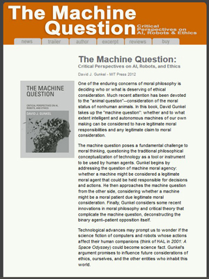 The Machine Question - Book Website